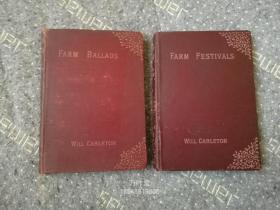 万叶堂英文原版　farm ballads  farm festivals 两册合售