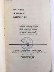 山东大学藏书：pesticides in tropical agriculture