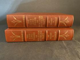 【现货在美国家中、包国际运费和关税】The Life and Times of William Howard Taft, 美国第27任总统《威廉·塔夫脱的生平与时代》，2卷（全），伊东书局出版的 “ 美国总统传记丛书 ” 之一，1986年收藏版，Bound in Genuine Leather / 全真皮装帧 (请见实物照片第3、4、5张），三面刷金，珍贵外国历史、文学参考资料！