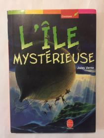 L ' ÎLE MYSTÉRIEUSE 神秘岛，法文书法语书（外文原版）