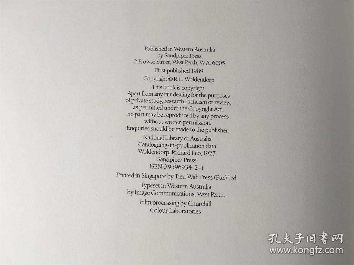 View west: Western Australia / 澳洲西部 （英语 精装）