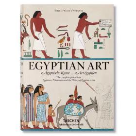 TASCHEN原版Prisse d'Avennes: Egyptian Art古埃及艺术 建筑、绘画、雕塑、艺术画册 600页精装画册