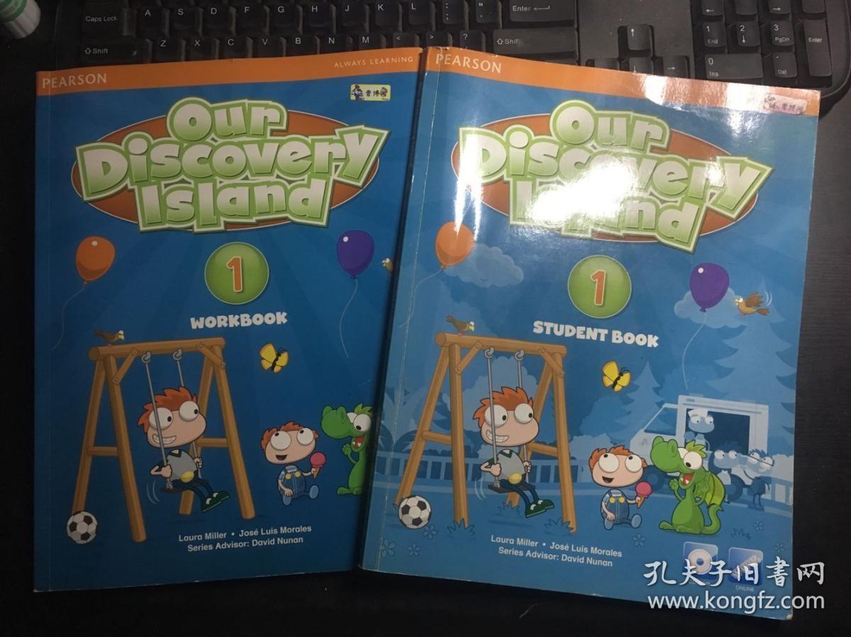 OUR DISCOVERY ISLAND1：STUDENTBOOK+WORKBOOK（2册合售）含两张光盘 正版原版