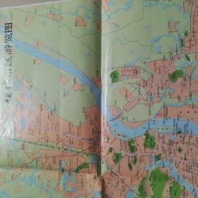 (地图)桂林市区游览图。