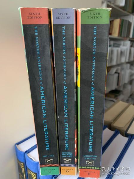 The Norton Anthology of American Literature. Sixth edition. Volumes C D and E 三册合售