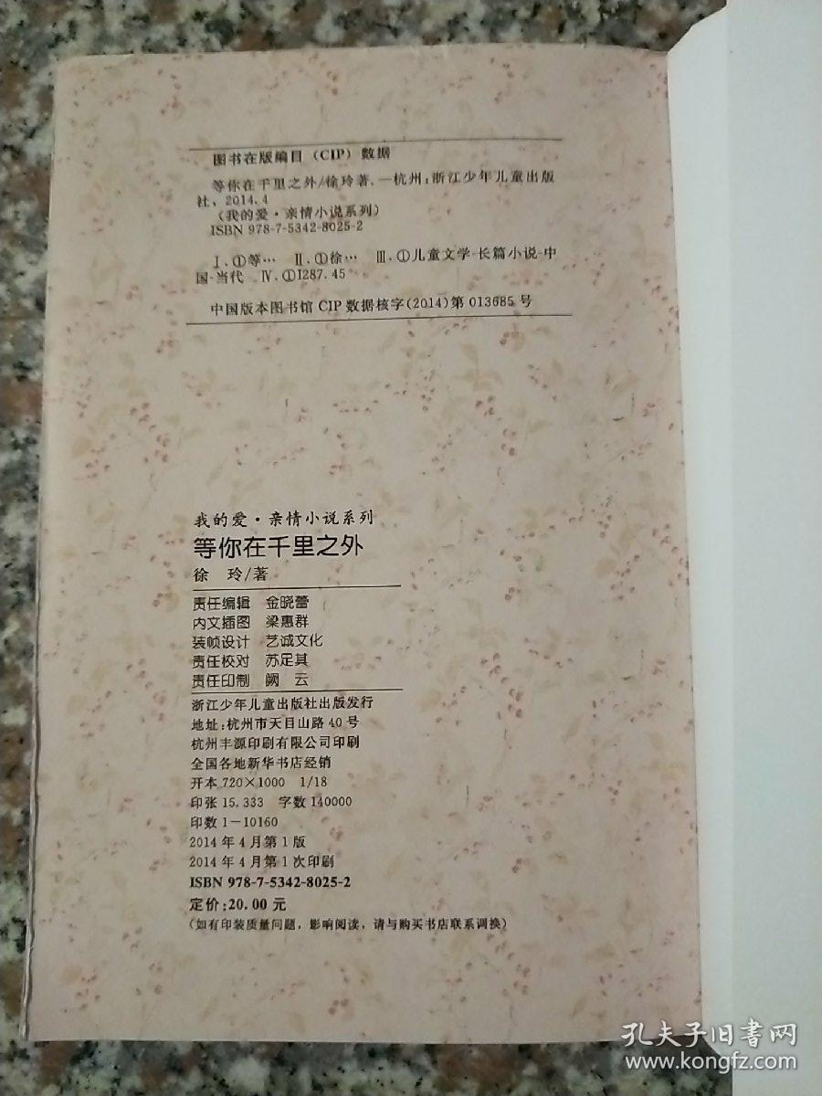 我的爱 亲情小说系列：等你在千里之外