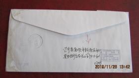 2019-9 十大名花-芍药 首日航空实寄香港退回封 双戳清