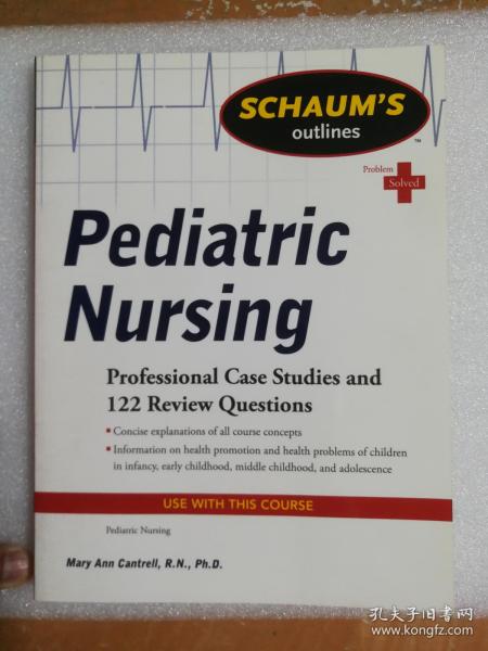 现货 Pediatric Nursing Schaum's Outlines 英文原版 Schaum 儿科护理纲要（绍姆纲要系列）