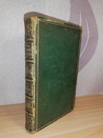 1863年 IDYLLS OF THE KING BY ALFRED TENNYSON 丁尼生田园诗  含一副精美藏书票 全皮装帧 三面刷金 17.2x11cm