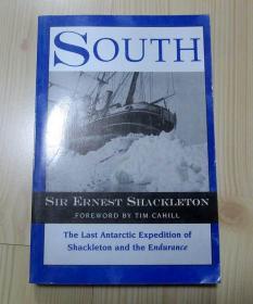 1998年 美国原版书 英文 SOUTH   THE Last Antarctic Expedition of SHACKLETON and the ENDURANCE （沙克尔顿与坚忍号最后一次南极探险）外观痕迹少 内页干净整齐无写画 375页重0.66公斤 二手书籍卖出不退不换