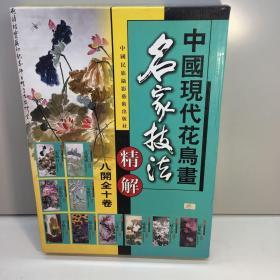 中国现代花鸟画名家技法精解  （全10册）  【8开 原装盒】 【 全新未拆塑封， 正版现货，收藏佳品 看图下单】