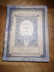 《42首小提琴练习曲》
K. Reutzer  42 Etudes for Violin.
民国初期出版。