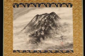 《水墨富士山》；日本回流字画 日本回流书画