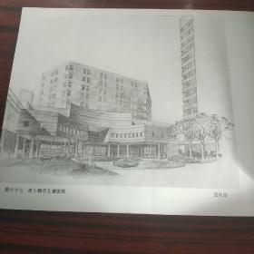 炭铅笔建筑画——锺训正旅美作品选