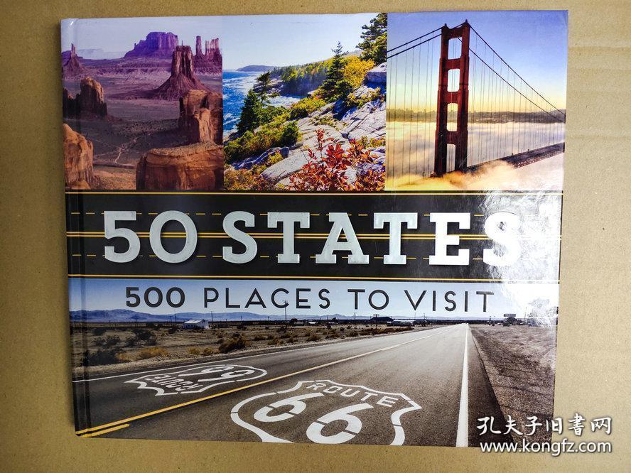 50 States 500 Places to Visit 50个州 500个地方 博物馆、纪念碑、国家公园、海滩、战场、建筑