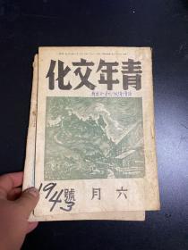 青年文化  满洲国文学杂志 六月号 七月号 两册合售！内有石军 未亡人等文章！沦陷区文学杂志原版！