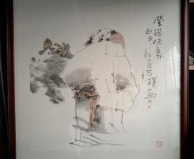 四川名家、中国美术家协会会员杨俭朴人物画精品《澄怀味象》
