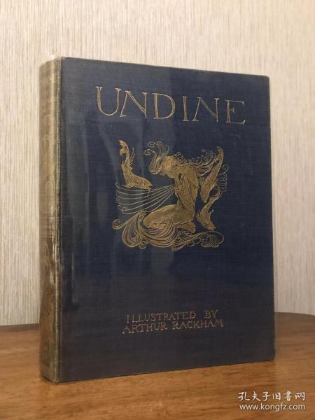 1909年初版初印 Rackham 插图 <Undine> 贴片式插图 好品