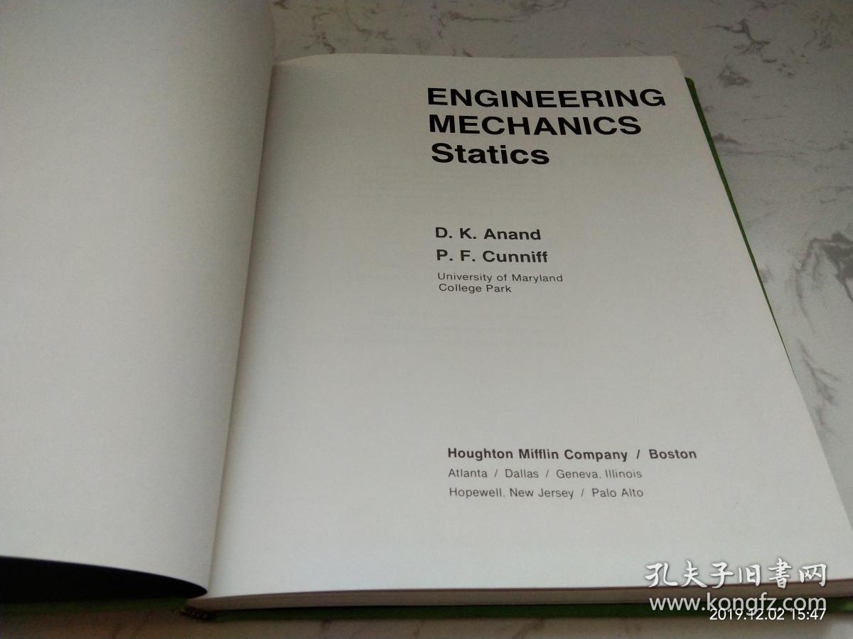 ENGINEERING MECHANICS STATICS 工程力学静力学 看图 ENGINEERING MECHANICS DYNAMICS工程力学动力学(2本合售)