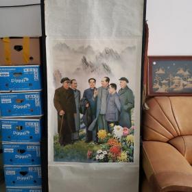 毛泽东同志和他的战友，年画孤品
