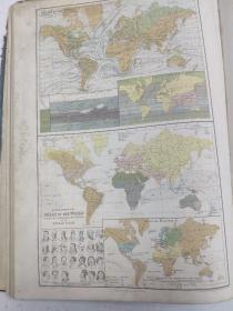 1857年 General atlas of the world 超珍贵地图集 46cm*33cm