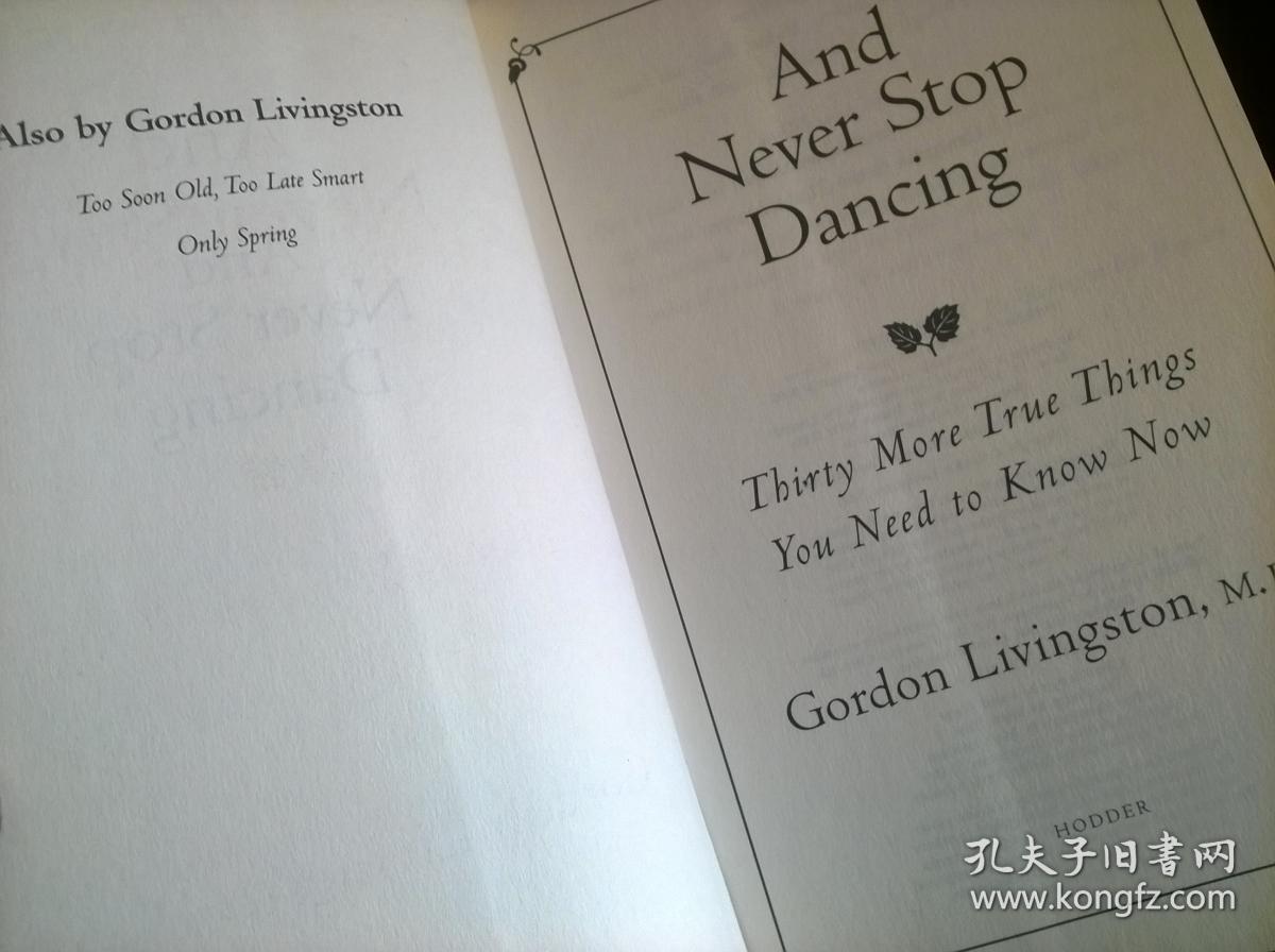 And Never Stop Dancing