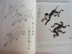 名家画谱 李龙潭画猴 技法 祥解（画猴技法 水墨画法 彩墨画法 丝毛画法 白猴画法等）