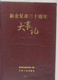 新余复市三十周年大事记（1983-2013）