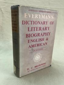 人人书库 Everyman's library  Everymans Dictionary Of Literary Biography: English And American，英美文学家传记辞典