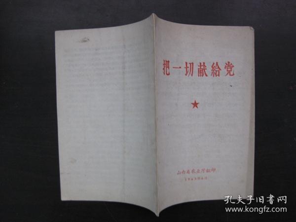 把一切献给党（1965学习王传合）