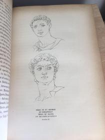 Life and Works of Michelangelo Buonarroti (Charles Heath Wilson-1881) 插图本 含一副拉页 半皮精装 24*17.5cm