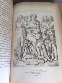 Life and Works of Michelangelo Buonarroti (Charles Heath Wilson-1881) 插图本 含一副拉页 半皮精装 24*17.5cm