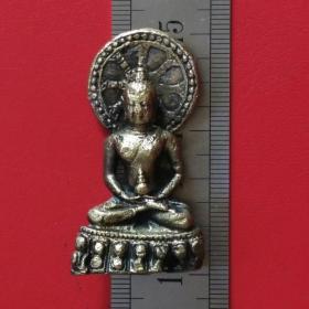旧铜菩萨神像盘腿坐手持葫芦背后车轮佛像铜摆件铜器摆设收藏珍藏
