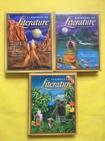 Elements of Literature First course+second course+introductory course（3本合售）16开精装 英文原版