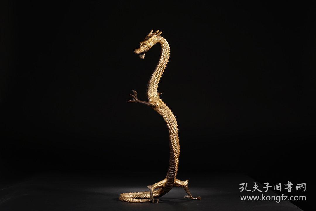 铜鎏金立龙摆件