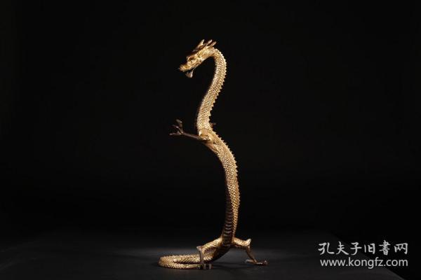 铜鎏金立龙摆件