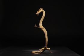 铜鎏金立龙摆件