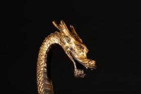 铜鎏金立龙摆件