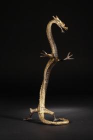 铜鎏金立龙摆件