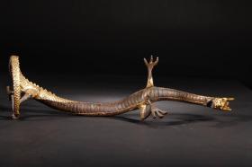 铜鎏金立龙摆件