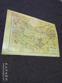 民国地图散页 影印件：绥远省、宁夏省