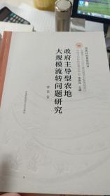 政府主导型农地大规模流转问题研究（安徽省[十三五]重点图书出版规划项目中国当代农村发展论丛）