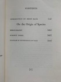 On the Origin of Species. A Facsimille of the First Edition 影印初版