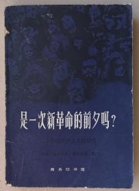 《是一次新革命的前夕吗？》关于苏联共产主义的研究