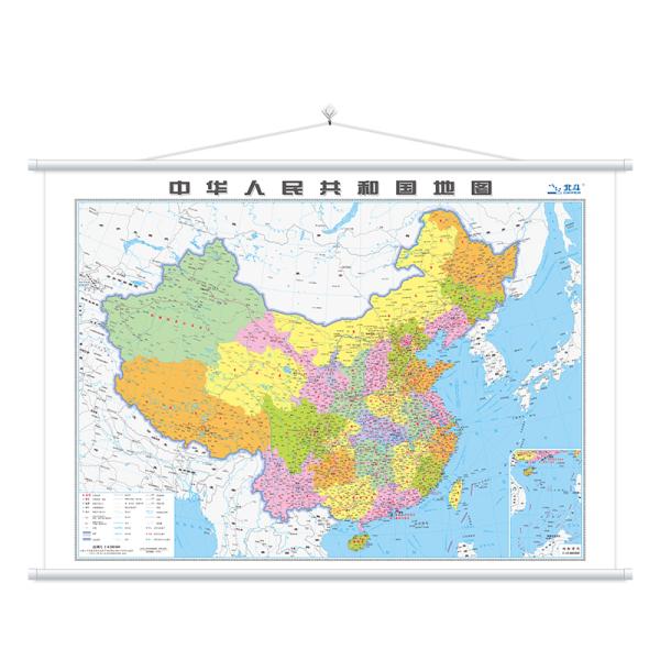 2019年最新版中国地图挂图（1070mm*760mm专用挂图）