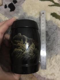 木质大漆茶叶罐