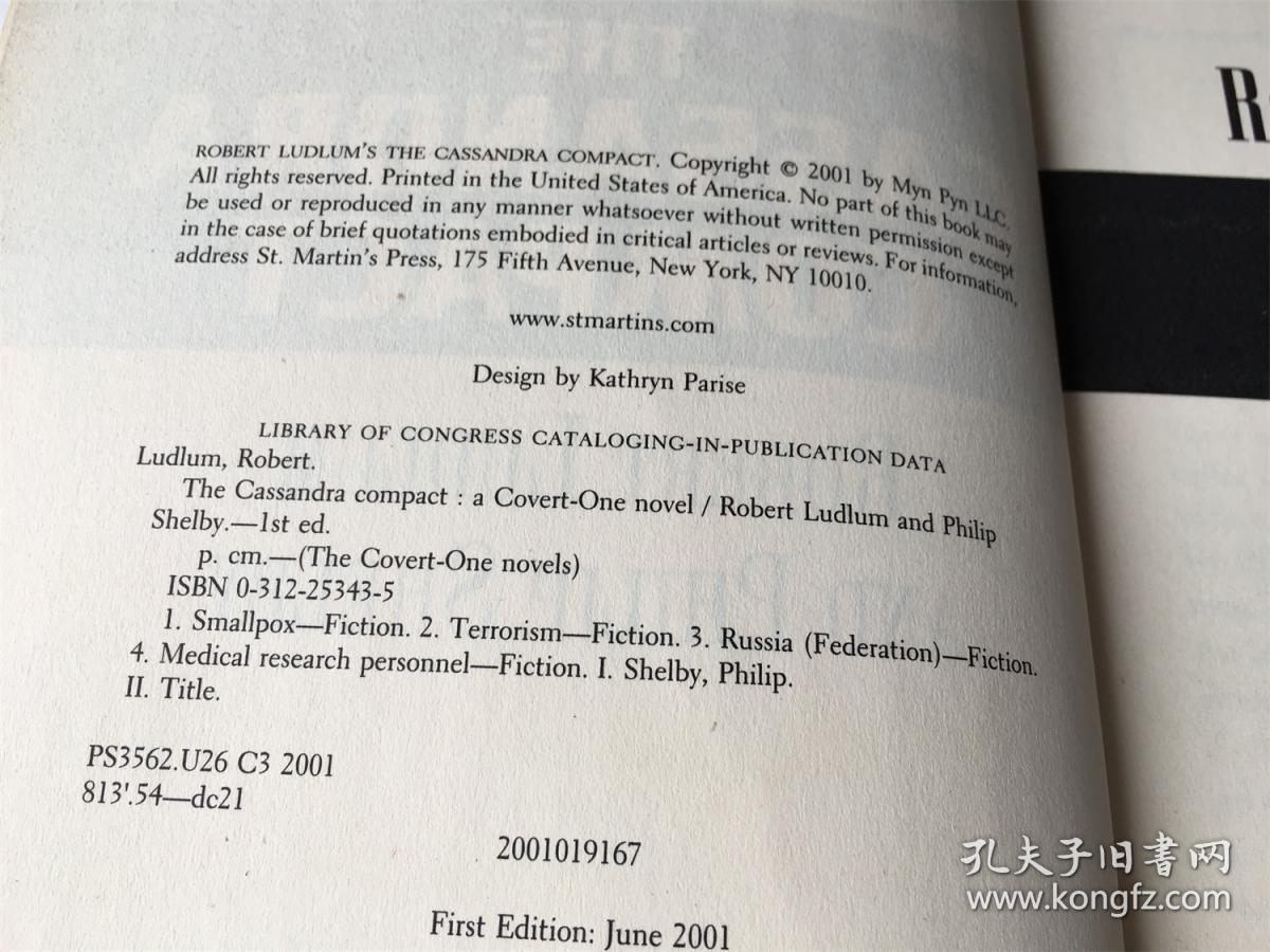 The Cassandra compact: a Covert-One novel / 卡桑德拉契约 （第一版）（英语）