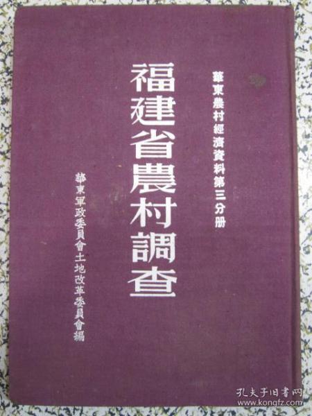 福建省农村调查