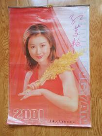 2001年挂历:红菱艳 美女 明星 12张全（长76厘米、宽51.7厘米）