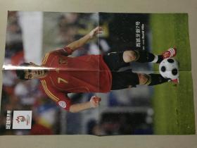 足球俱乐部海报（2008年）戴维.比利亚  九品 4开